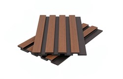 Стеновая панель брусковая двухцветная (13*177/168*3600 мм) 3D, CO-EXTRUSION, PG, коллекция NUSADUA, ДПК, толщина ПВХ - 0,7 мм, цвет: chocolate QM8CtwXtiD2XLNj3TmIGm1