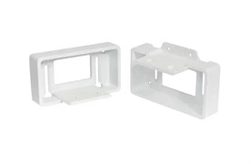 Крепление для поручня прямое (39*48*85 мм), PG, коллекция NUSADUA, алюминий, цвет: белый. bS2rfxzegd4S3k6YT51t73