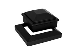 Крышка/Юбка для столба 125*125 мм, PG, коллекция SINGARAJA, алюминий, цвет: чёрный wnH8cMsNifRRwcVSCPTq11