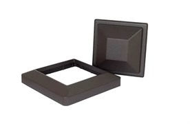 Крышка/Юбка  для столба 125*125 мм, PG, коллекция SINGARAJA, алюминий, цвет: коричневый eG8tDSXrivenu7TPZodmq3