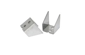 Крепление металлическое для балясины из ДПК (45*45 мм) PG, коллекция SINGARAJA (30*30*30 мм) , цинк, цвет: серебро. zcZnQVTWgZIdfmC25jLLI2