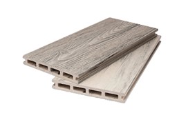 Террасная доска двухсторонняя пустотелая (20*140*2900 мм) 3D WOOD MIX+BRUSHING MIX, PG, коллекция DENPASAR, ДПК, цвет: Бежевый mxHpNaqmhzVAvz-P2UcmN1